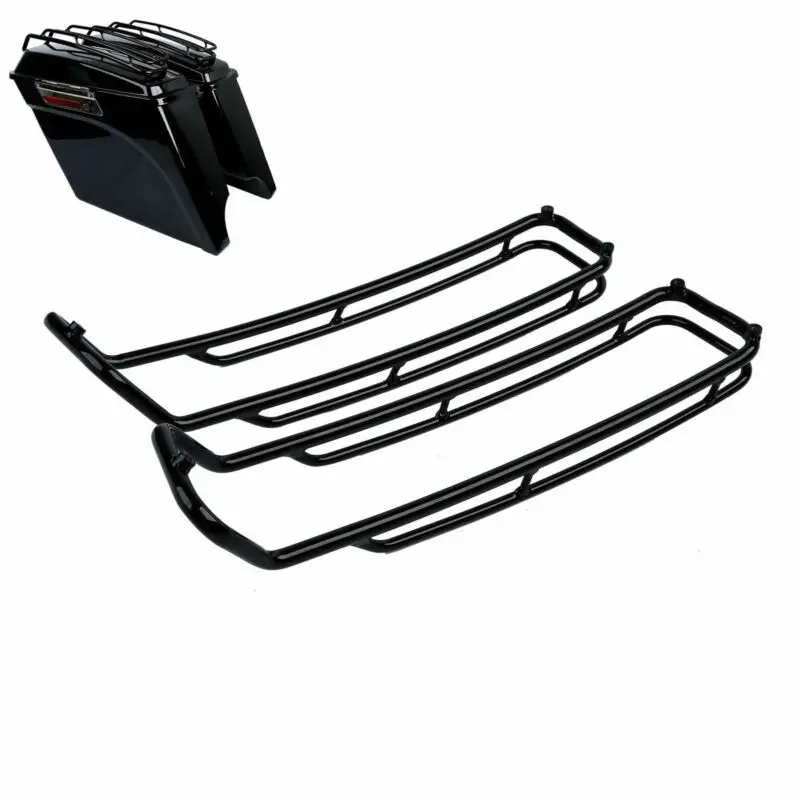 

Motorcycle Saddlebags Lid Top Rail Guard For Harley Touring Road King Electra Street Glide Ultra Classic Models 1994-2013