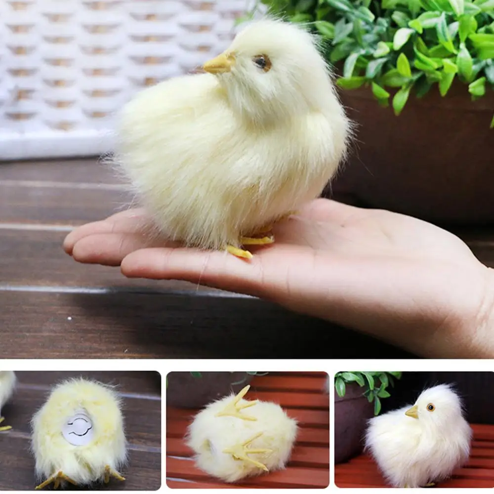 Имитация плюшевый цыпленок игрушка животное кукла Дети обучающая статическая
