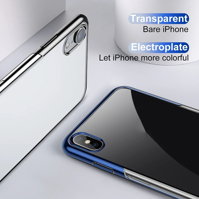 Чехол Baseus для iPhone Xs Max XR мягкий силиконовый чехол с покрытием 2018 Ультратонкий