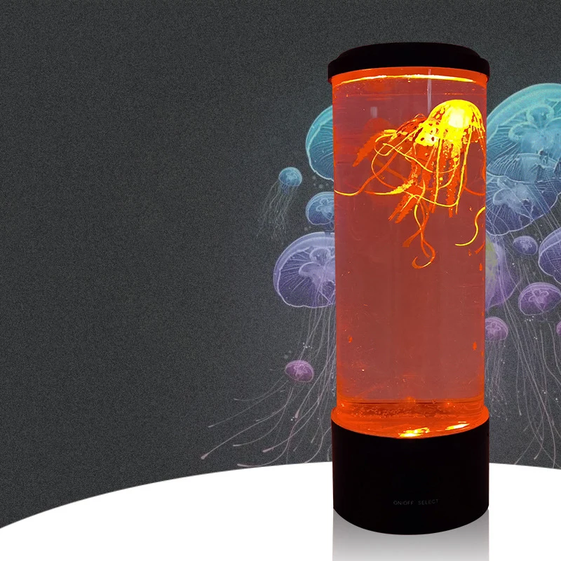 L&aacute;mpara LED creativa de Medusa para decoraci&oacute;n de Acuario, luz nocturna vers&aacute;til con funci&oacute;n de sincronizaci&oacute;n, 7 colores que cambian, mesita de noche-0