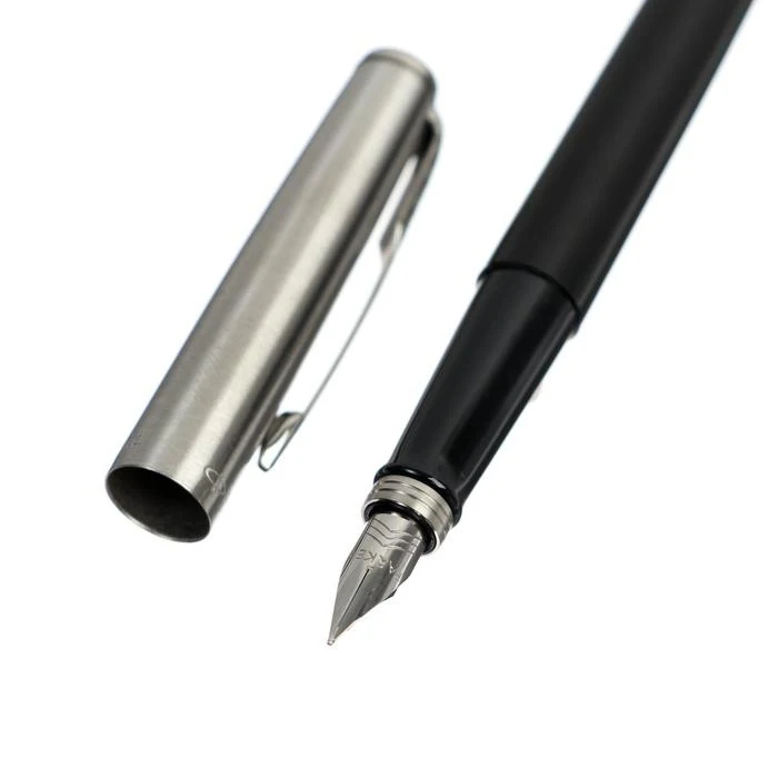 Ручка перьевая Parker Jotter Black Chrome Original F60 пластиковый корпус 0 8 мм R2096894 | Канцтовары