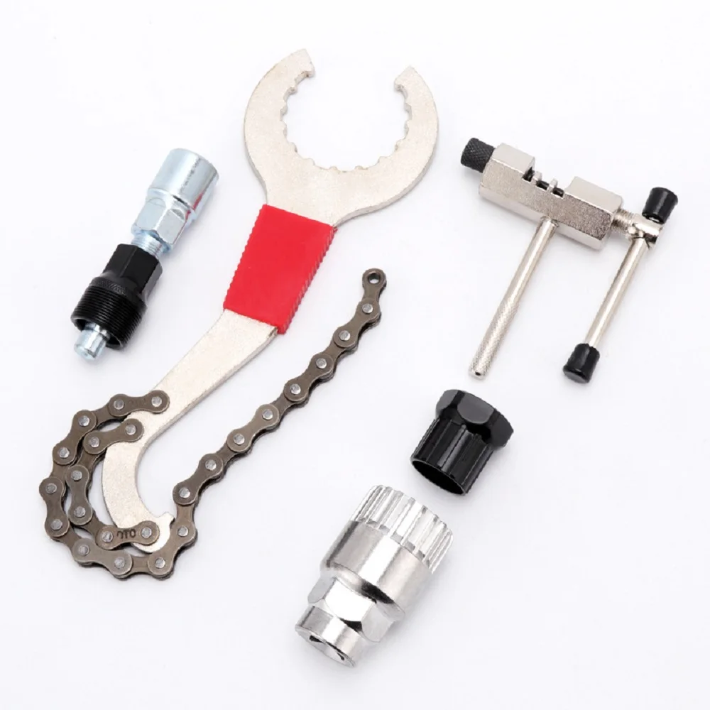 

Bicycle Multitool Repair Tool Kit Chain Breaker Crank Wheel Extractor Outdoor Cycling Pedal Remover Puller Bicycle Tools