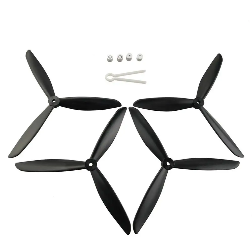 

Запчасти для квадрокоптера Hubsan H501S H501C MJX B2W B2C B3, обновленные 3-лопастные винты черного цвета