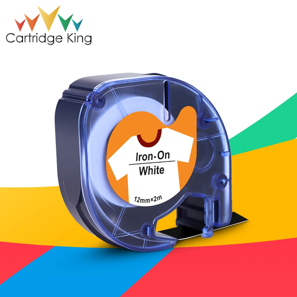 

12mm Fabric Label 18769 18768 18771 for Dymo LetraTag Tapes Black on White Compatible for Dymo LetraTag LT-100H LT-100T Labeler