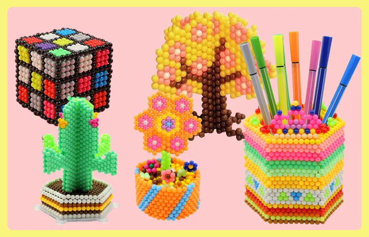 350 шт. водные бусины игрушки для детей Pegboard бусины для девочек diy подарок для творчества рукоделие орбиты мелкая моторика Новинка