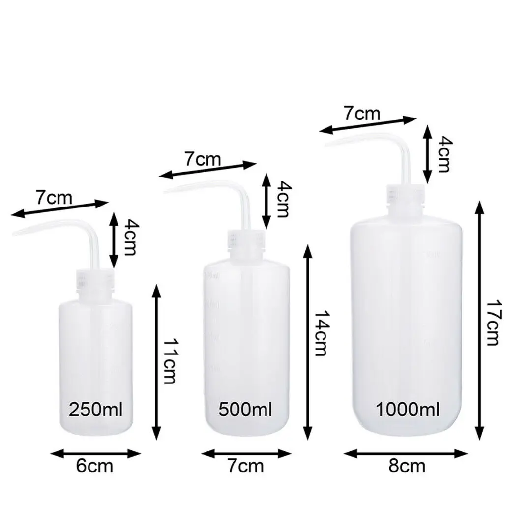 

250/500/1000ml Tattoo Squeeze Bottle Diffuser Green Soap Wash Lab Supply Plastic