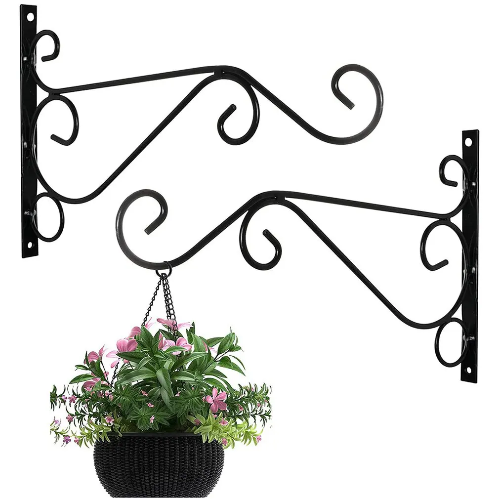Кованые железные художественные крючки Подвесная подставка для растений крючок