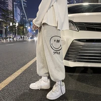 new hiphop pants in spring and autumn mens and korean fashion loose wide leg drawstring leggings leisure sports pants