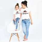 Одинаковая семейная футболка, летняя семейная футболка унисекс с короткими рукавами, Disney World 50th Anniversary, одежда, футболка для мамы и детей