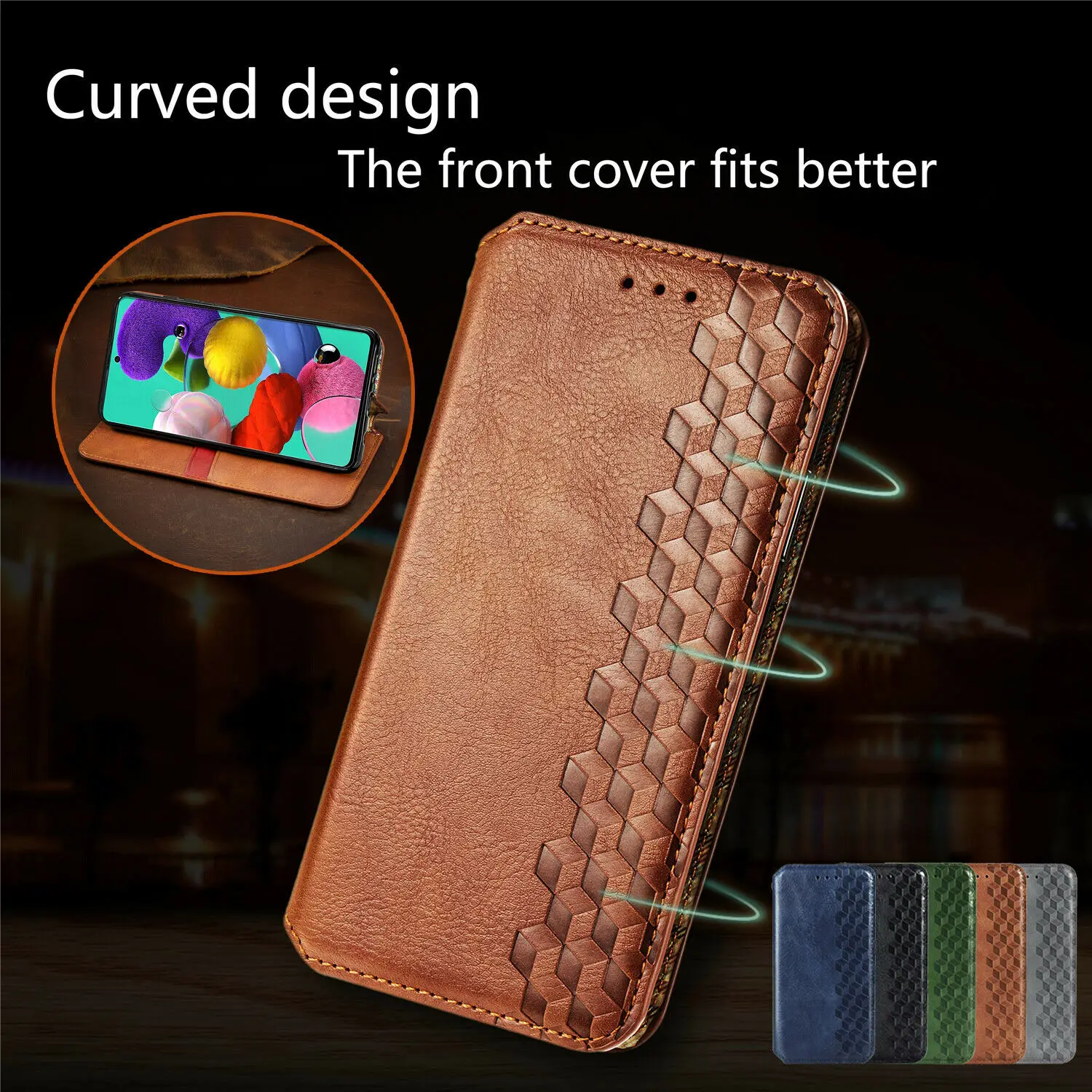 

Leather Case For iPhone 13 12 SE 2020 Xr 11 8 7 Xs Flip Wallet Card Holder Cover