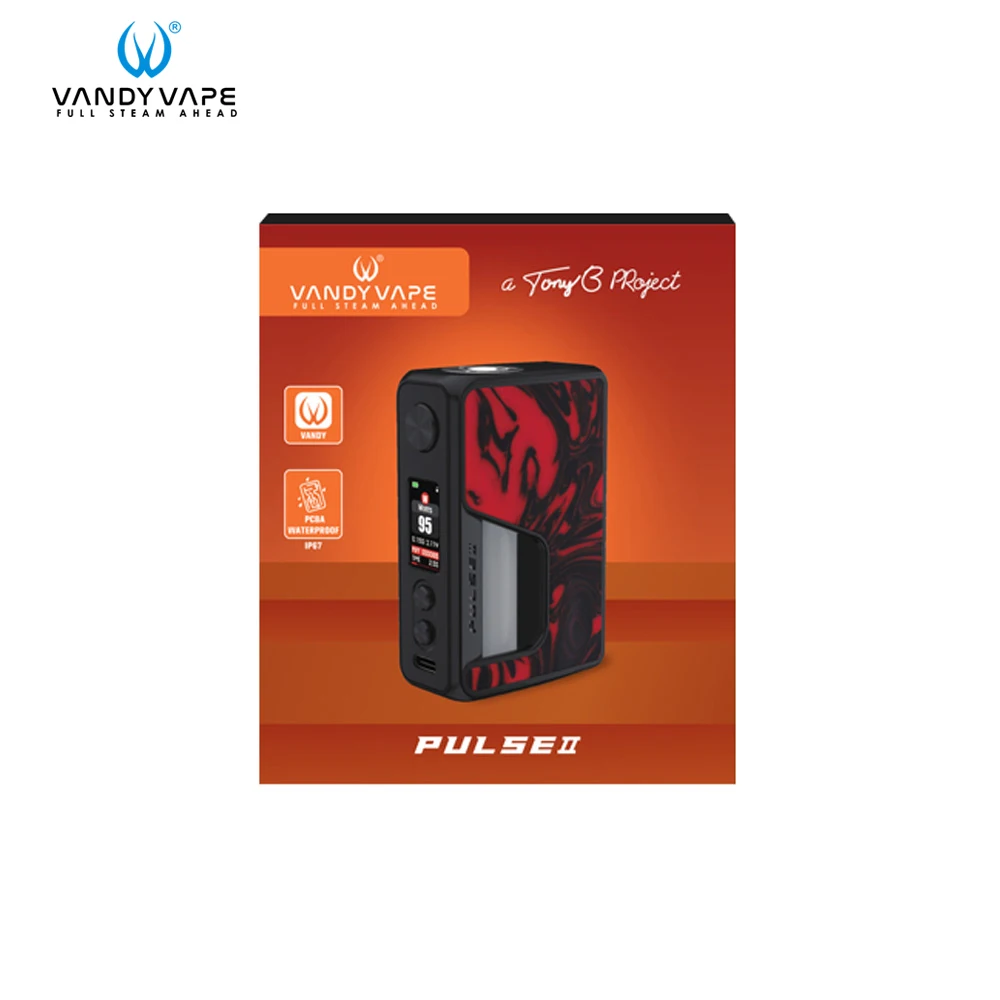 Оригинальный мод Vandy Vape Pulse V2 с питанием от одной батареи 18650 95 Вт импульсный