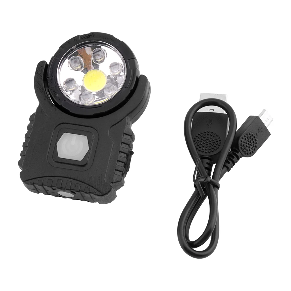 Мини cob LED рабочий свет USB Перезаряжаемые клип на лампа шапку Водонепроницаемый