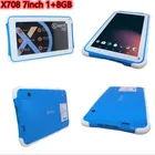 7-дюймовый планшет Glavey RK3126 X708, четырёхъядерный, Android 6,0, 1024x600 пикселей, 1 Гб + 8 Гб, двойная камера, Wi-Fi, для детей, планшетный ПК