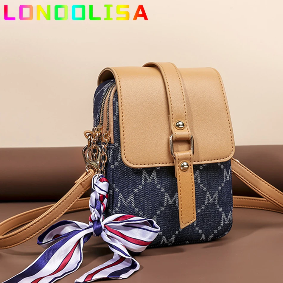 

Retro Scarves Phone Bag Women Oxford Shoulder Messenger Shopper Mini Sac Female Small Crossbody Pouch Purses and Wallets Bolsa