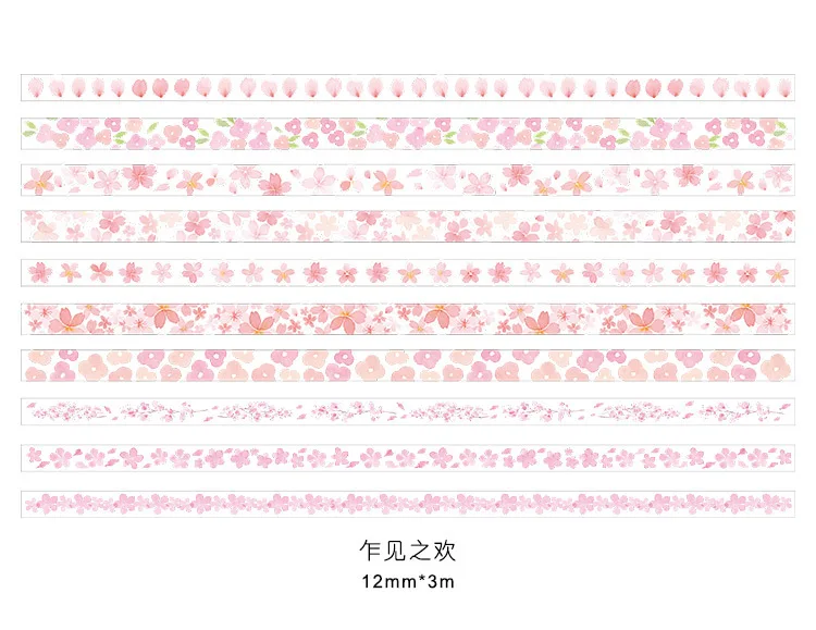 Mohamm 10 шт. 12 мм x 3 м пояс консервированные серии Kawaii мультфильм васи Маскировочная Липкая Лента Скрапбукинг Канцелярские Декоративные ленты