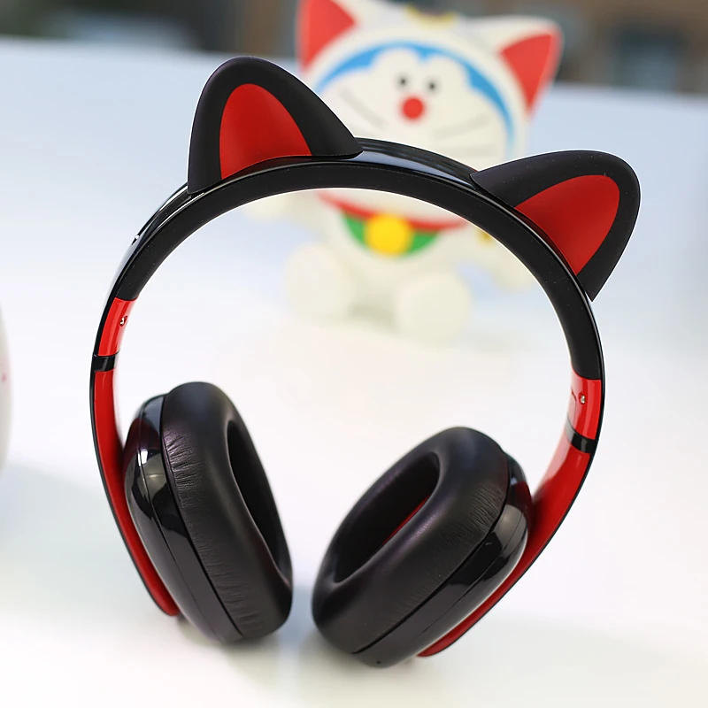 Беспроводная Bluetooth гарнитура Censi Moecen с кошачьими ушками комикс для девочек Hi Fi
