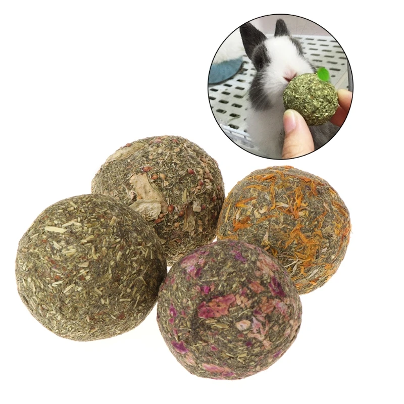 2 шт. мячи для зубов домашних животных натуральная трава игрушки Guniea свинья