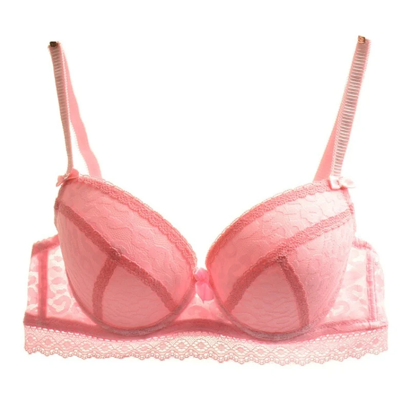 С глубоким v образным вырезом кружева вышивка комплект нижнего белья пуш ап