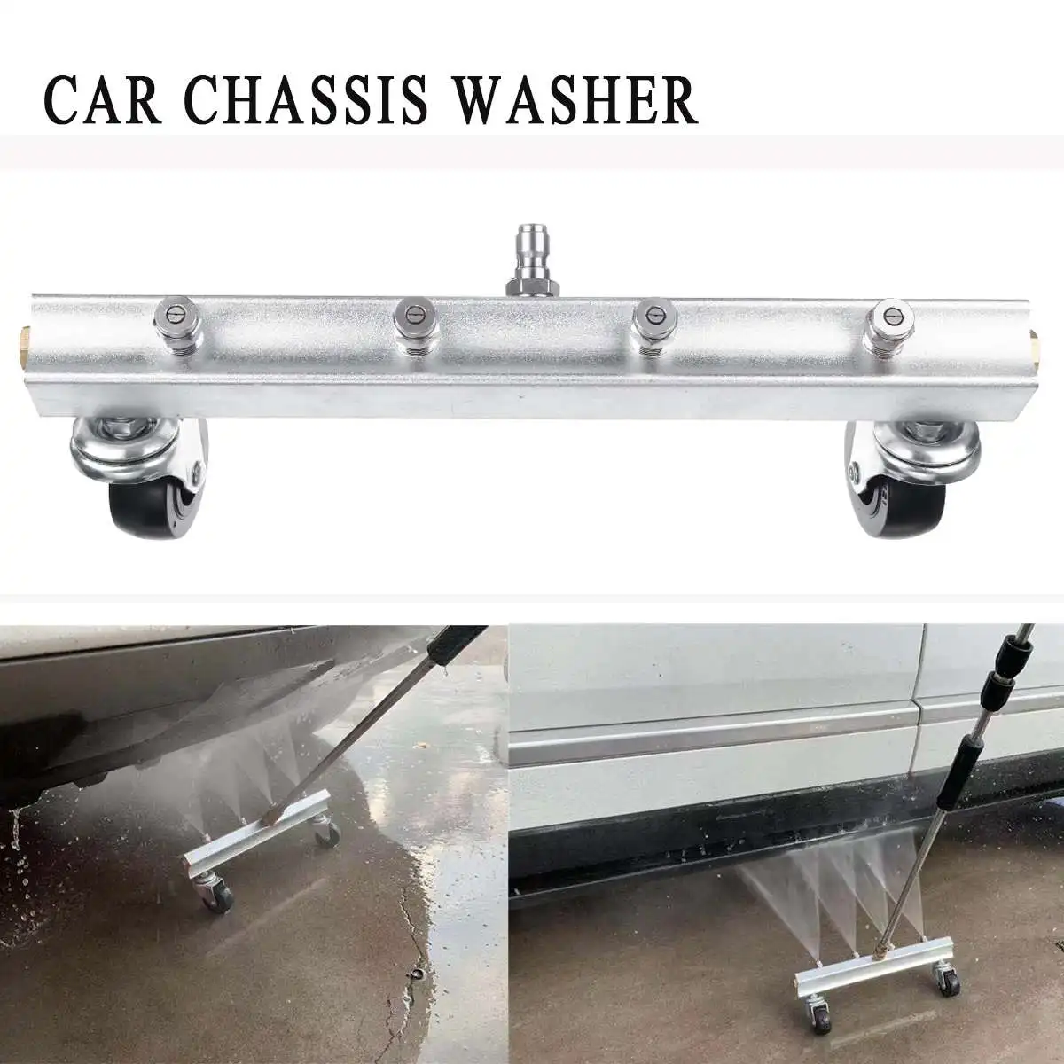 

4 Spray Nozzle High Pressure Washer Parts Car Under Body Chassis Water Washer Garden Watering Cleaning Tool Kit