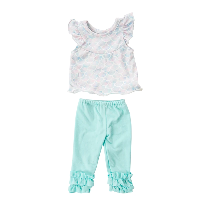 Одежда для новорожденных кукла подходит детей 18 дюймов 43 см белые весы Единорог