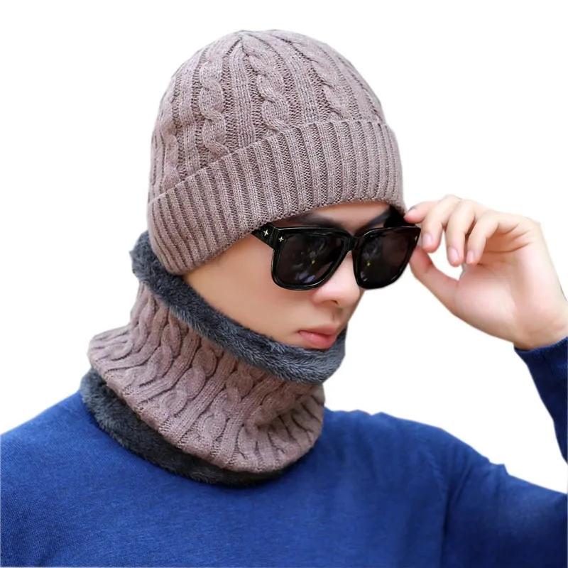 COKK зимние шапки Skullies Beanies, зимние шапки бини для мужчин и женщин, шерстяной шарф, шапки, Балаклава, маска, шапка, вязаная шапка для мужчин