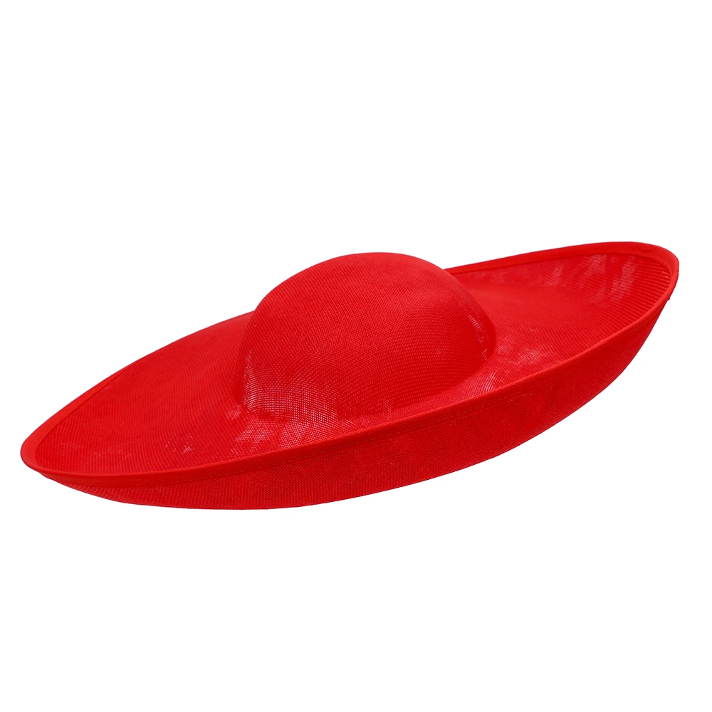 47*47*5 см с приподнятыми краями очарование millinery sinamay для женщин вечерние свадебные