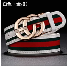 2022 Модный классический стиль красная и зеленая ткань с ремнем из воловьей кожи