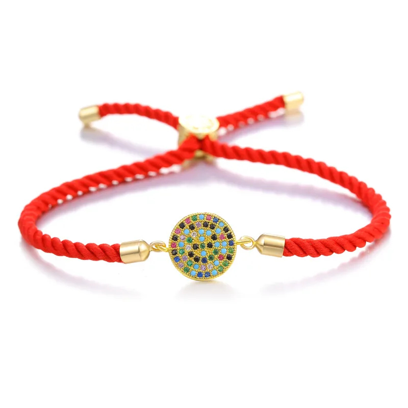 Браслеты-подвески Lucky Red Rope турецкие синие от сглаза золотистые для женщин мужчин