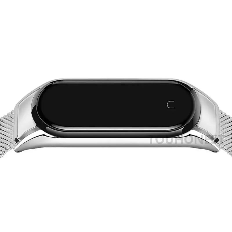 Ремешок Миланская петля для Xiaomi Mi Band 6 5 4 3 металлический браслет из нержавеющей
