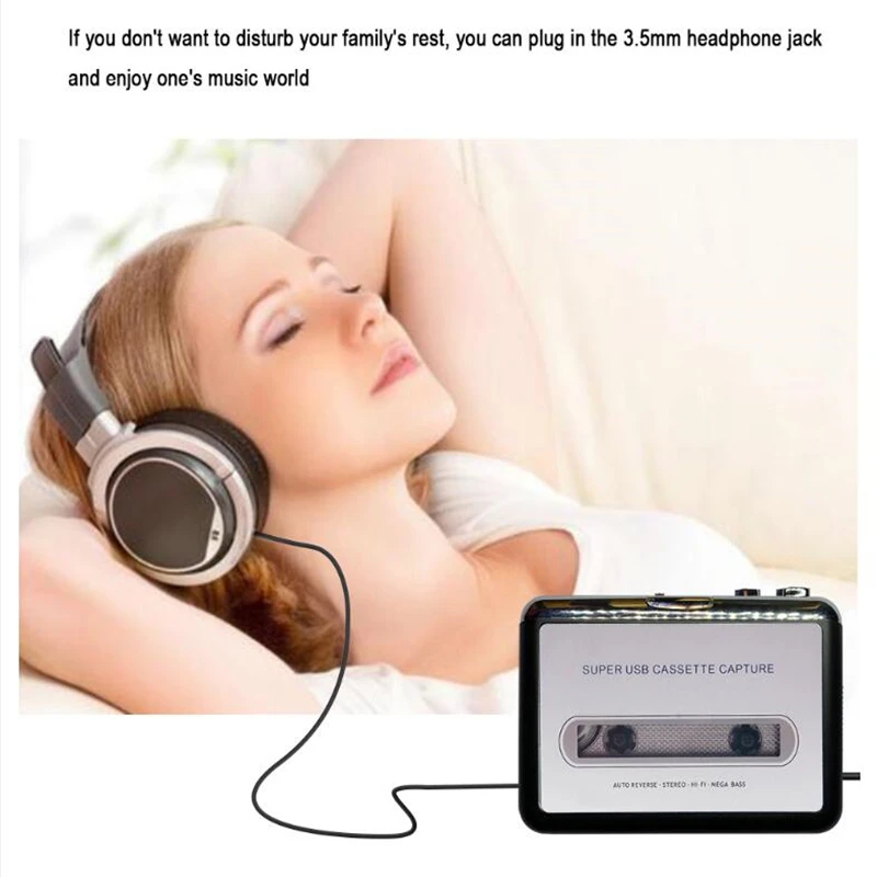 Кассетный плеер преобразователь USB кассеты в MP3 Захват аудио радио музыкальный