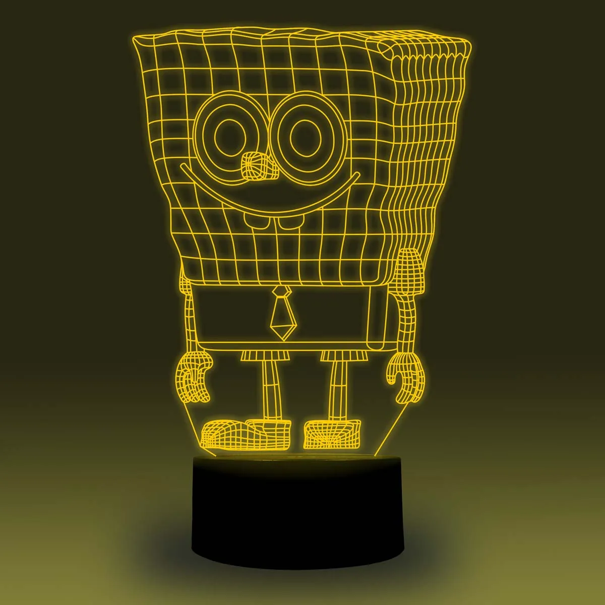 NiteApps 3D Губка Боб ночник настольная лампа Иллюзия подарок на день рождения приложение/сенсорное управление