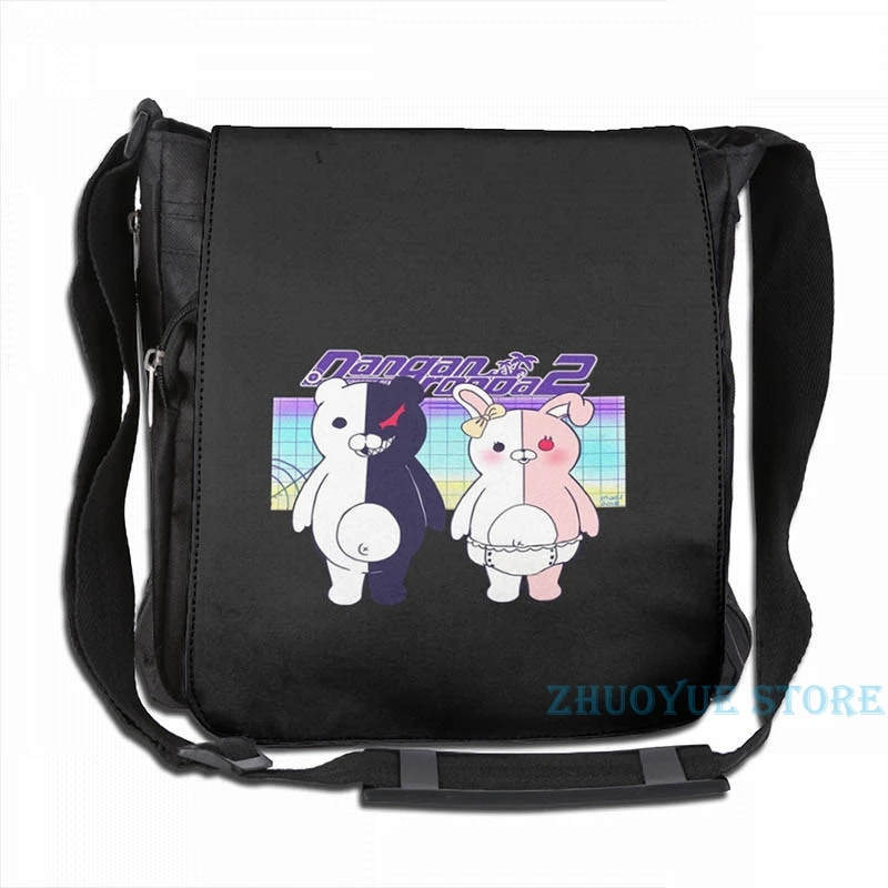 Monokuma и Monomi (Danganronpa v2) Графический Рюкзак с USB зарядкой мужские школьные сумки