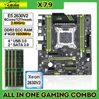 Комплект материнской платы JINGSHA X79 с процессором E5 2630 V2 + ОЗУ DDR3 16 Гб, поддержка USB3.0 SATA3.0 Lga 2011 Xeon