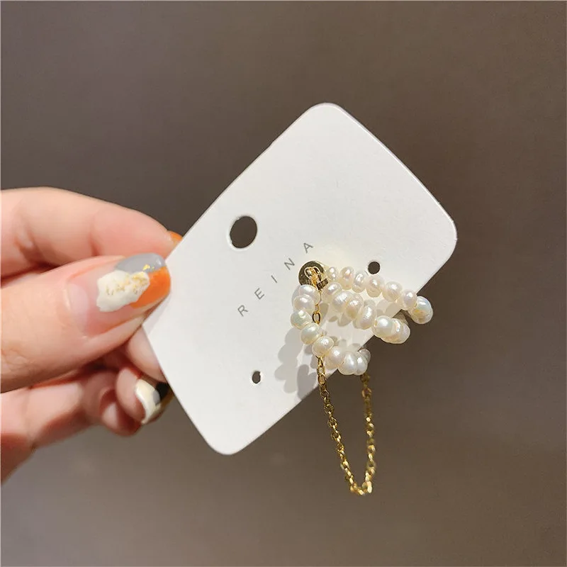 1 шт. жемчужный зажим для ушей геометрический кости без отверстия Подвеска