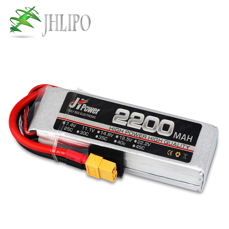 JH-bater&iacute;a Lipo para helic&oacute;ptero a control remoto, pila de 2200mAh, 75C, 3S, 11,1 V, para Dron, avi&oacute;n, coche, barco, piezas de coche a control remoto-0