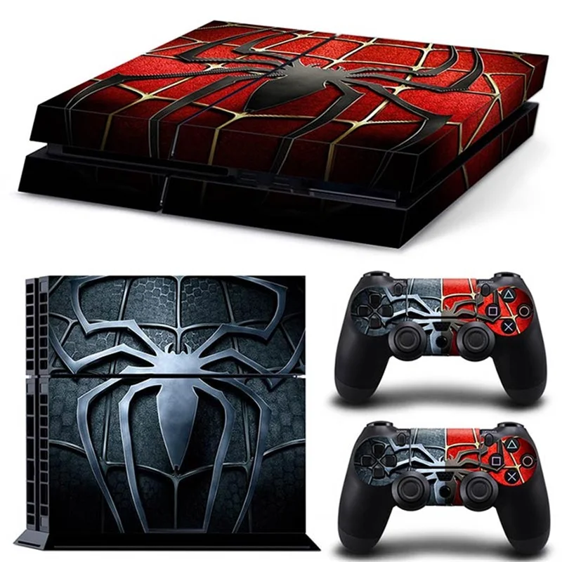 

Marvel Spiderman for PS4 Skin Sticker For PlayStation 4 Console and Controllers For PS4 Gamepad Controller Sticker Decal