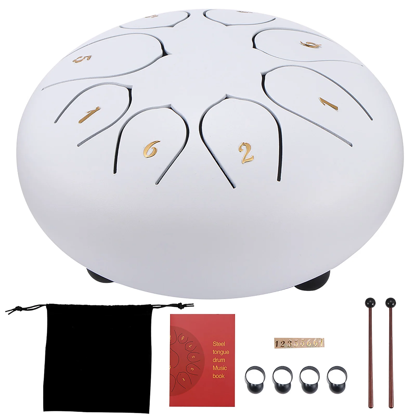 

Tongue Drum 6 Inch Steel Tongue Drum Set 8 Tone Steel Tongue Drum Percussion Instrument Percussion Instruments Accessories