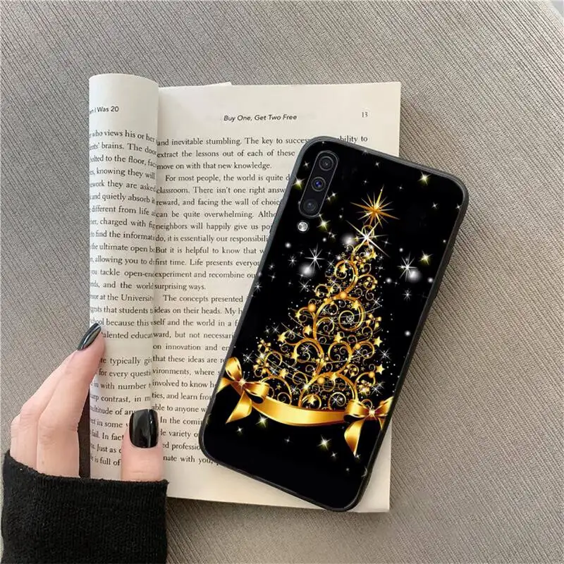 

Marry Christmas Holiday Tree New Year Phone Case For Samsung A51 A32 A52 A71 A50 A12 A21S S10 S20 S21 Plus Fe Ultra