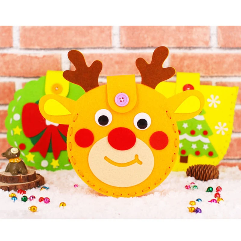 Детский сад много художественных поделок diy игрушки головоломки Рождественский