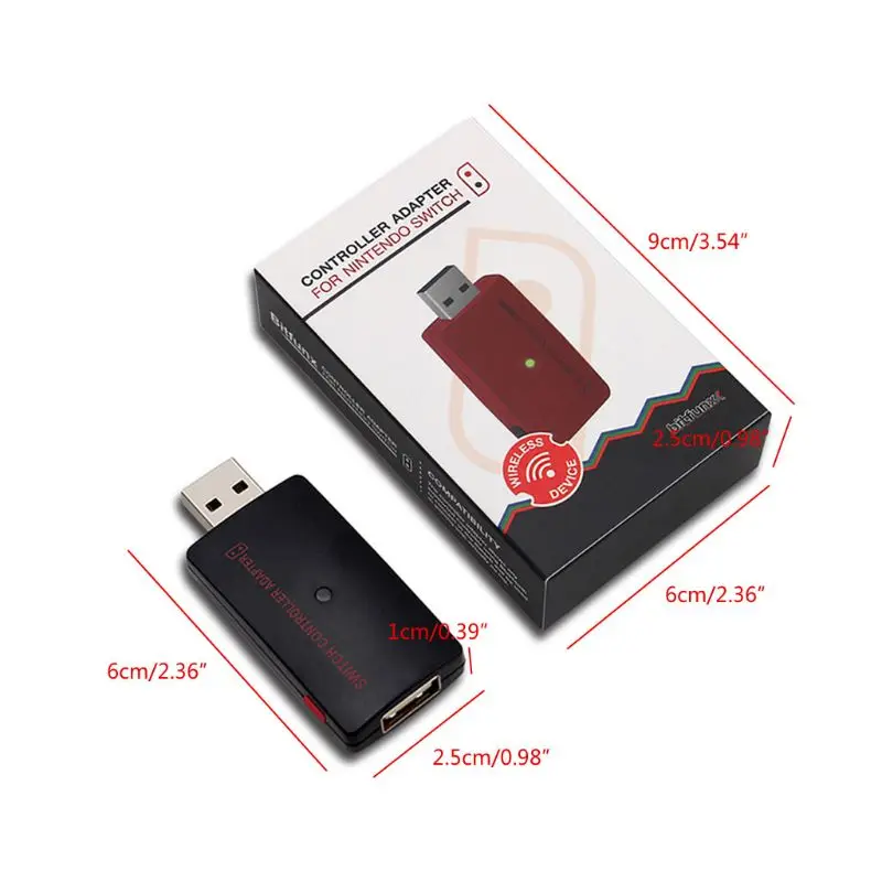 Новинка 2021 беспроводной Bluetooth-совместимый USB-контроллер конвертер адаптер для NS