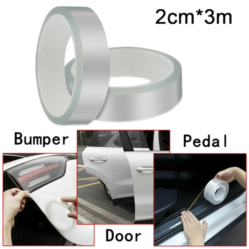1pc 2cm*3m Universal Clear Car Door Anti-Collision Strip Bumper Hood Edge Guard Paints Protection Film Sticker | Автомобили и