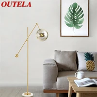 outela nordic creative marble floor lamp lighting modern led decorative for home living bed room