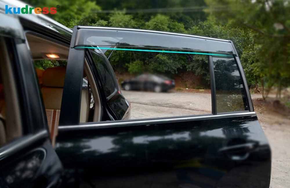 4 шт. оконные дефлекторы для Toyota Highlander 2015 2016 2017 2018 2019|door visor for toyota|door rain deflectorrain deflector