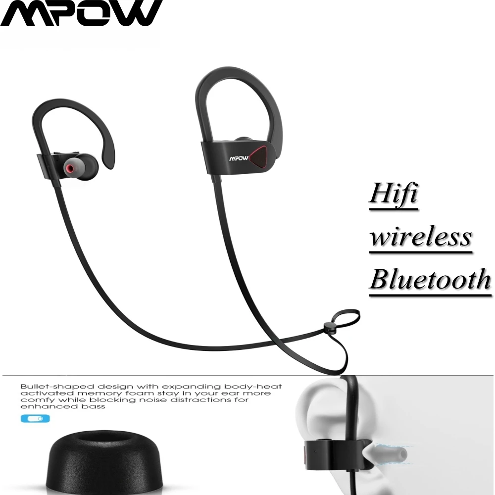 TOP Mpow D8 беспроводные наушники IPX7 водонепроницаемые спортивные HiFi стерео с