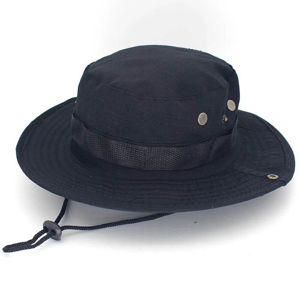 

Camouflage Tactical Cap Military Boonie Hat US Army Caps Camo Men Outdoor Sports Sun Bucket Cap Fishing Hiking Hunting Hats 60CM