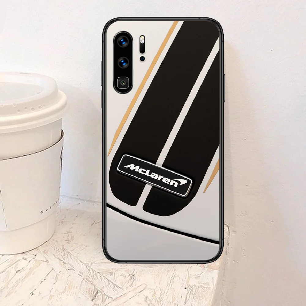 

McLarens car logo Phone Case For Huawei P Mate Smart 10 20 30 40 Lite Z 2019 Pro black Bumper Silicone Coque Trend Cell 3D Cover