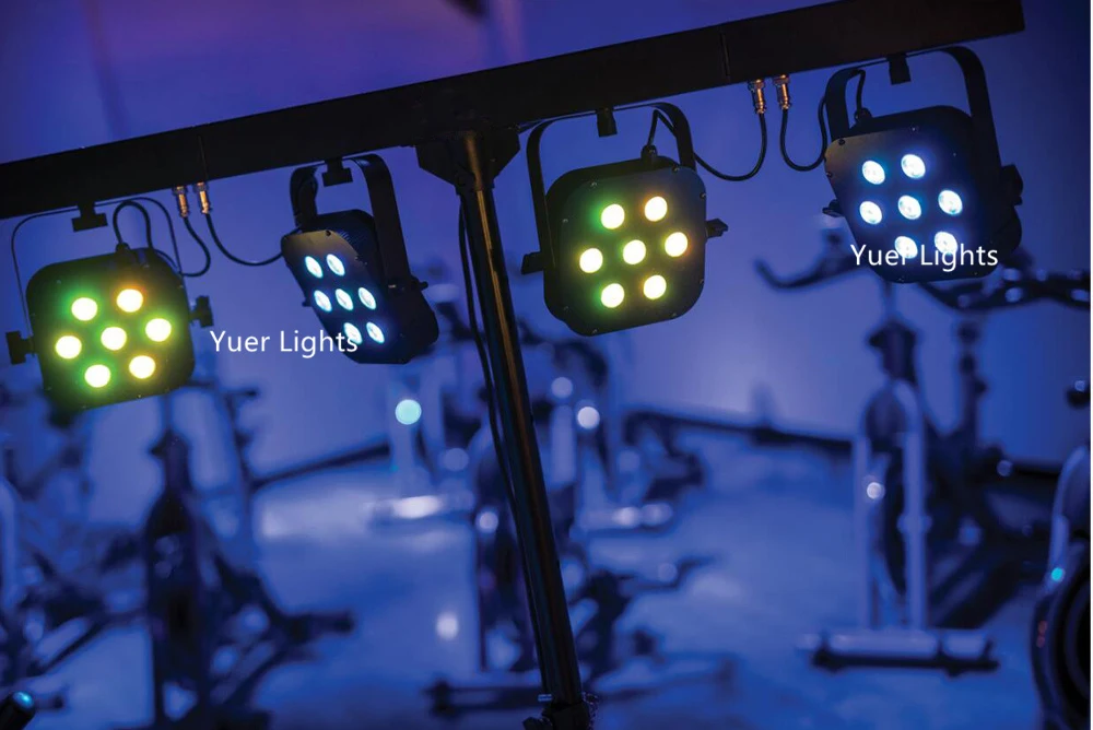 Лидер продаж светодиодный Par Наборы 7X10 Вт RGBW 4IN1 DMX 512 Управление диджей светодиодный Par Светильник с светильник с подставкой и стопы Управление; для сцены Свадебные Dj
