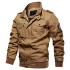 Мужская куртка-бомбер в стиле милитари, Повседневная Верхняя одежда на осень и зиму, модель размера плюс 6XL