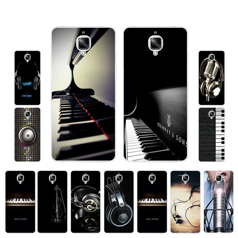 Чехол для телефона OnePlus 3/3t чехол One Plus 5 2 дюймов TPU Дизайн музыкальные инструменты
