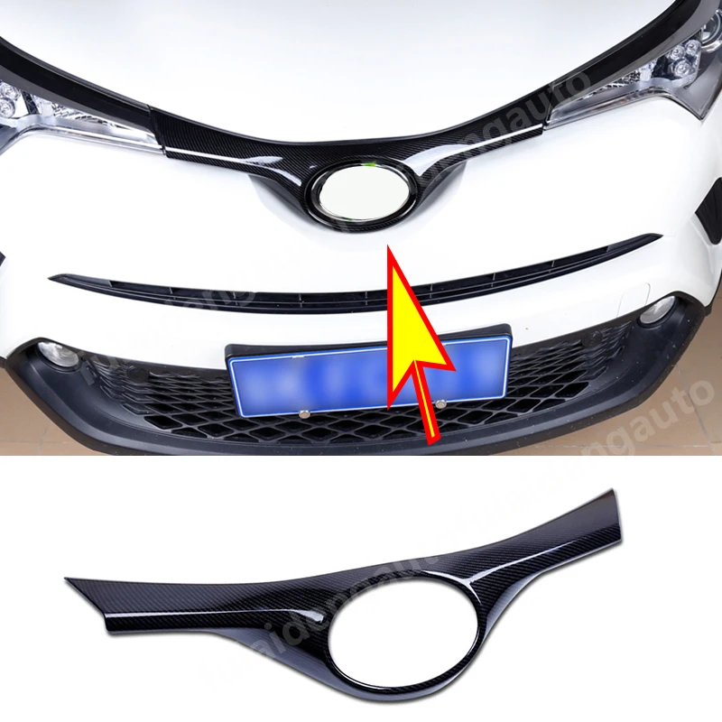 Для Toyota C HR CHR 2016 2019 углеродное волокно ABS хромированный передний промежуточный